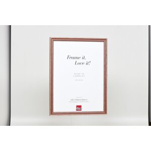 Efektní dřevěný rám profil 38 hnědý 50x50 cm antireflexní sklo
