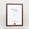 Efektní dřevěný rám profil 2210 tmavě hnědý 50x50 cm antireflexní sklo