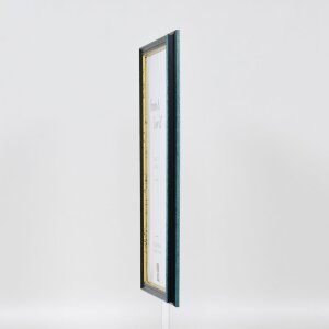 Efektní dřevěný rámový profil 21 modrý 50x50 cm antireflexní sklo