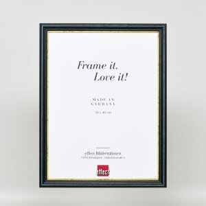 Efektní dřevěný rámový profil 21 modrý 50x50 cm antireflexní sklo