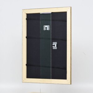Efektní dřevěný rám profil 94 zlatý 50x50 cm antireflexní sklo