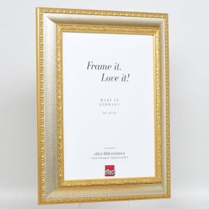 Efekt Barokní obrazový rám profil 31 stříbrný 50x50 cm antireflexní sklo