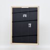 Efektní dřevěný rám profil 2070 muzejní sklo 50x50 cm stříbrný