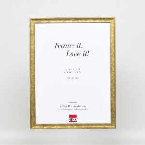 Efektní dřevěný rám profil 2070 muzejní sklo 50x50 cm zlatý
