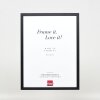 Efektní dřevěný rámový profil 35 černý 50x60 cm antireflexní sklo