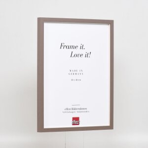 Efektní dřevěný rám profil 35 hnědý 50x60 cm normální sklo + distanční rámeček