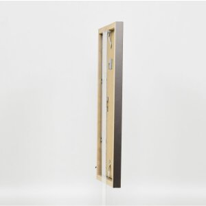Dřevěný rám Top Cube 50x65 cm platina normální sklo