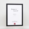 Efektní dřevěný rám profil 33 černý 50x65 cm antireflexní sklo