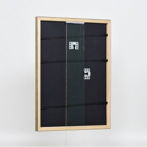 Efektní dřevěný rám profil 2070 normální sklo 50x65 cm zlatý
