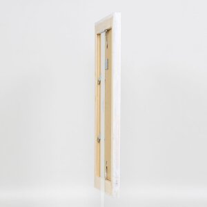 Efektní rám na obrazy z masivního dřeva 2240 bílý 50x65 cm antireflexní sklo