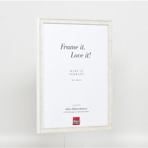 Efektní dřevěný rám profil 2070 muzejní sklo 50x65 cm bílý