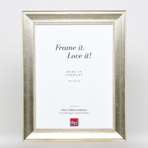 Efektní dřevěný rám profil 95 stříbrný 50x70 cm antireflexní sklo