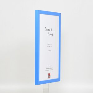Dřevěný rám Top Cube 50x75 cm modré normální sklo