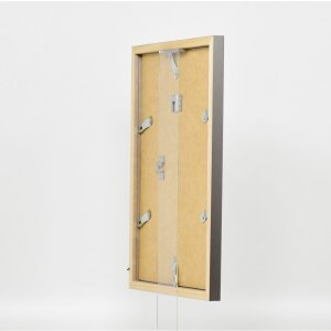 Dřevěný rám Top Cube 50x75 cm platinové muzejní sklo