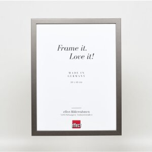 Dřevěný rám Top Cube 50x75 cm platinové muzejní sklo