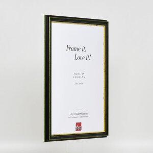 Efektní dřevěný rám profil 21 zelený 59,4x84,1 cm normální sklo