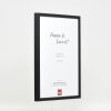 Efektní dřevěný rám profil 35 černý 59,4x84,1 cm normální sklo
