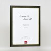 Efektní dřevěný rámový profil 21 zelený 59,4x84,1 cm antireflexní sklo