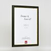 Efektní dřevěný rámový profil 21 zelený 59,4x84,1 cm antireflexní sklo