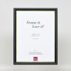 Efektní dřevěný rámový profil 21 modrý 59,4x84,1 cm akrylové sklo
