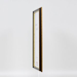 Efektní dřevěný rám profil 21 ořech hnědý 59,4x84,1 cm akrylové sklo
