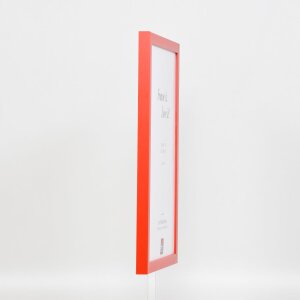 Dřevěný rám Top Cube 59,4x84,1 cm červené antireflexní sklo