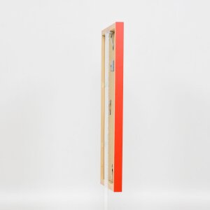 Dřevěný rám Top Cube 59,4x84,1 cm červené antireflexní sklo