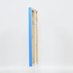 Dřevěný rám Top Cube 59,4x84,1 cm modré antireflexní sklo
