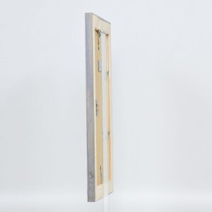 Efektní rám na obrazy z masivního dřeva 2240 šedý 59,4x84,1 cm normální sklo