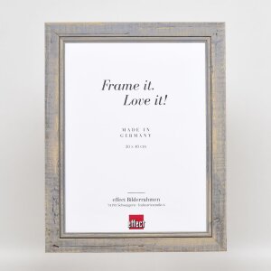 Efektní rám na obrazy z masivního dřeva 2240 šedý 59,4x84,1 cm normální sklo