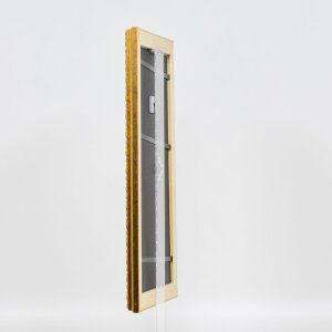 Efekt dřevěný barokní rám profil 37 starozlatý 59,4x84,1 cm akrylové sklo