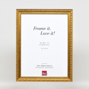 Efekt dřevěný barokní rám profil 37 starozlatý 59,4x84,1 cm akrylové sklo