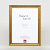 Efekt dřevěný barokní rám profil 37 starozlatý 59,4x84,1 cm akrylové sklo