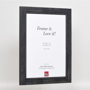 Efektní obrazový rám z masivního dřeva 2240 černý 59,4x84,1 cm akrylové sklo
