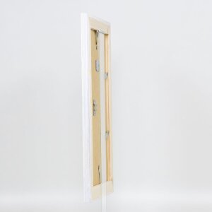 Efektní rám na obrazy z masivního dřeva 2240 bílý 59,4x84,1 cm akrylové sklo