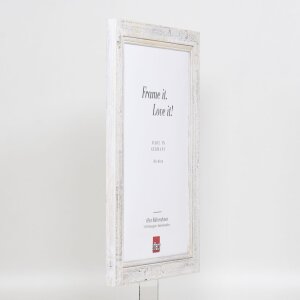 Efektní rám na obrazy z masivního dřeva 2240 bílý 59,4x84,1 cm akrylové sklo
