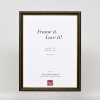 Efektní dřevěný rám profil 21 ořechově hnědý 59,4x84,1 cm muzejní sklo