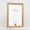 Efekt dřevěný barokní rám profil 37 antické stříbro 59,4x84,1 cm muzejní sklo