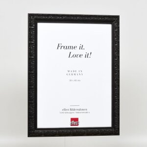 Efektní dřevěný rám profil 94 černý 59,4x84,1 cm muzejní sklo