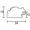 Efektní dřevěný rám profil 94 černý 59,4x84,1 cm muzejní sklo