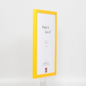 Dřevěný rám Top Cube 60x60 cm žluté normální sklo