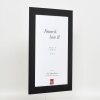 Efektní rám z masivního dřeva profil 30 černý 60x60 cm antireflexní sklo