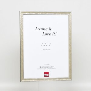 Efektní dřevěný rám profil 2070 normální sklo 60x60 cm stříbrný