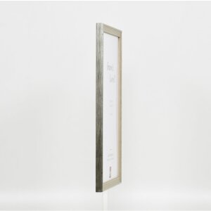 Efektní dřevěný rám profil 2070 normální sklo 60x60 cm stříbrný