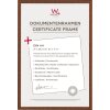 Plastový rámeček Walther NEW LIFESTYLE 21x29,7 cm bronzový rámeček na certifikáty DIN A4