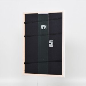 Efektní dřevěný rám profil 2070 normální sklo 60x80 cm bílý