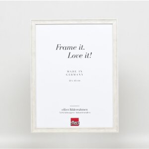 Efektní dřevěný rám profil 2070 normální sklo 60x80 cm bílý