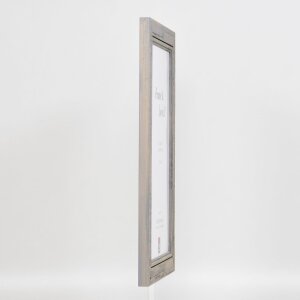 Efektní rám na obrazy z masivního dřeva 2240 šedý 60x80 cm akrylové sklo