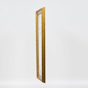 Efekt dřevěný barokní rám profil 37 antické zlato 60x80 cm muzejní sklo