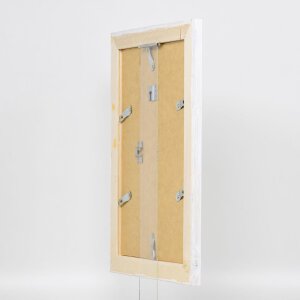 Efektní rám na obrazy z masivního dřeva 2240 bílý 60x80 cm muzejní sklo